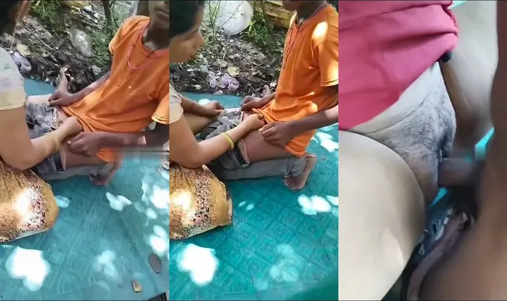 Bhojpuri Randi First Time Fucking with Virgin Teen Boy in Jungle