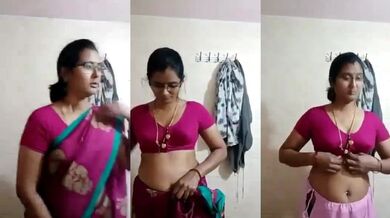 Telugu Village Aunty Saree Utar Ke Boobs Show